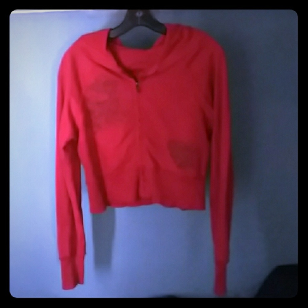 Light weight crop jacket with zipper